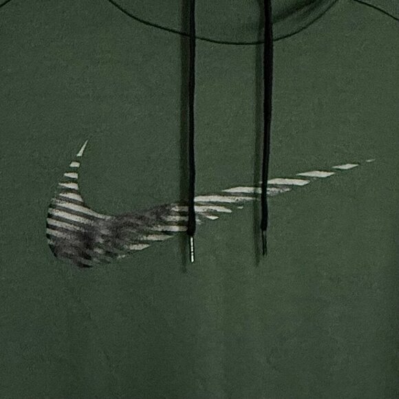 Mens Hunter Green Nike Sports Hoodie - Size Large - Picture 4 of 6